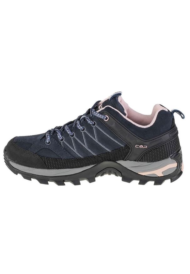 CMP - Buty trekkingowe damskie, Rigel Low. Zapięcie: sznurówki. Kolor: czarny. Materiał: skóra, materiał. Szerokość cholewki: normalna