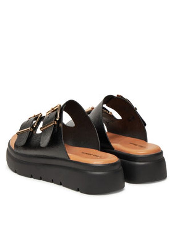 Clara Barson Klapki H3T9409-6 Czarny. Kolor: czarny. Materiał: materiał, syntetyk