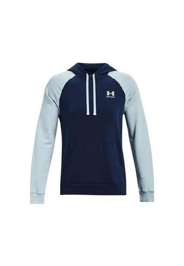 Bluza sportowa męska Under Armour Rival Fleece Color Blockhoodie. Typ kołnierza: kaptur. Kolor: niebieski