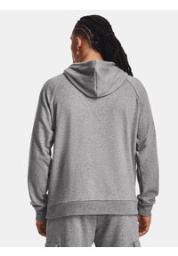 Under Armour - Bluza fitness męska UNDER ARMOUR Rival Fleece Hoodie z kapturem. Typ kołnierza: kaptur. Kolor: szary. Sport: fitness