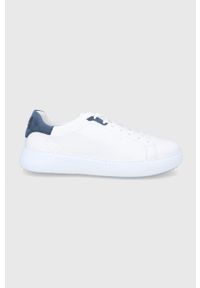 GANT - Gant Buty skórzane Palbro kolor biały. Nosek buta: okrągły. Zapięcie: sznurówki. Kolor: biały. Materiał: skóra