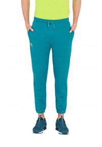 La Martina - LA MARTINA Turkusowe męskie spodnie dresowe, Rozmiar S. Kolor: zielony. Materiał: bawełna, dresówka #5