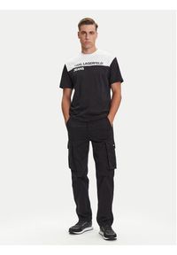 Karl Lagerfeld Jeans T-Shirt A3M17004 Czarny Regular Fit. Kolor: czarny. Materiał: bawełna #5