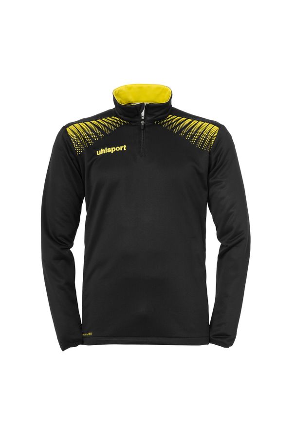 UHLSPORT - Kurtka dziecięca z zamkiem 1/4 Uhlsport Goal. Kolor: żółty, czarny, wielokolorowy. Sport: piłka nożna, fitness