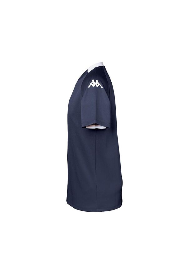 Jersey Kappa Bemi. Kolor: niebieski, wielokolorowy, biały. Materiał: jersey. Sport: piłka nożna