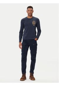 Aeronautica Militare Longsleeve 252TS2467UJ00703 Granatowy Regular Fit. Kolor: niebieski. Materiał: bawełna. Długość rękawa: długi rękaw #5