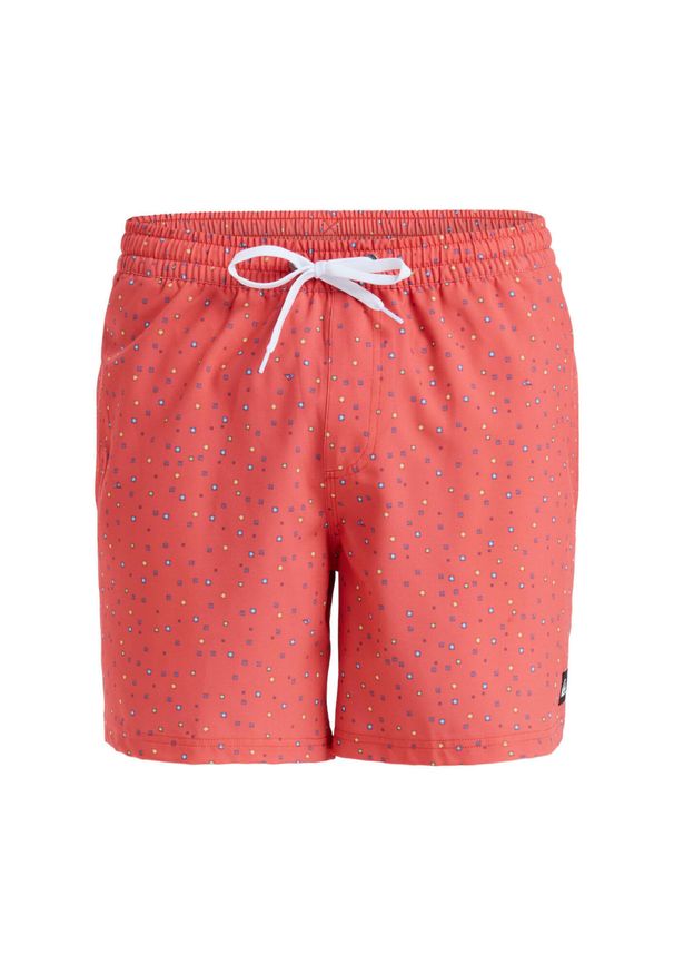 Quiksilver - Szorty kąpielowe dla Mężczyzn SURFSILK STRAIGHT 16" Różowy. Kolor: różowy. Materiał: elastan, poliester, materiał. Styl: sportowy