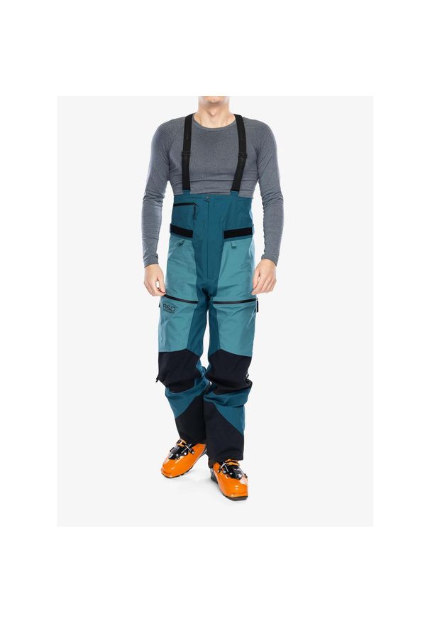 Spodnie narciarskie męskie Peak Performance Vertical GORE-TEX Pro Bib Pants. Kolor: zielony. Technologia: Gore-Tex. Sezon: zima. Sport: narciarstwo