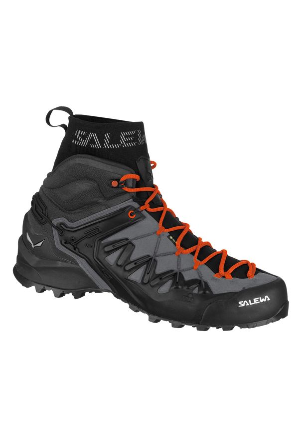 Buty Podejściowe Męskie Salewa Wildfiredge Mid Gtx. Kolor: wielokolorowy, czarny, szary. Materiał: zamsz, materiał, syntetyk