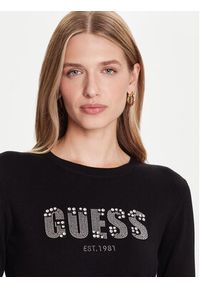 Guess Sweter W5BR40 Z2NQ2 Czarny Regular Fit. Kolor: czarny. Materiał: wiskoza #5