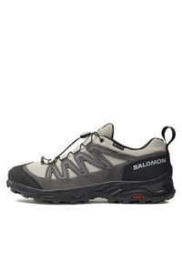 salomon - Salomon Trekkingi X Ward Leather GORE-TEX L47182100 Beżowy. Kolor: beżowy. Materiał: skóra, zamsz. Technologia: Gore-Tex. Sport: turystyka piesza #4