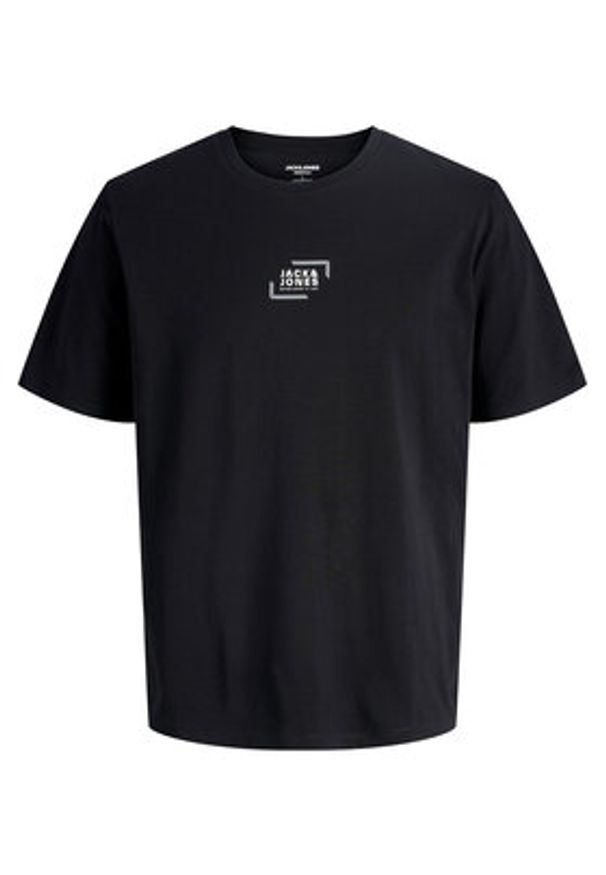 Jack & Jones T-Shirt Corp Graphic 12268415 Czarny Regular Fit. Kolor: czarny. Materiał: bawełna