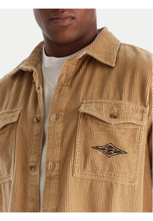 Billabong Koszula Bong Days EBYWT03015 Khaki Regular Fit. Kolor: brązowy. Materiał: bawełna
