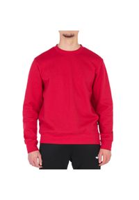 Joma - Bluza dresowa sportowa męska Montana Sweatshirt. Kolor: czerwony. Materiał: poliester, bawełna. Sport: bieganie