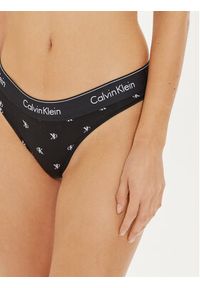 Calvin Klein Underwear Stringi 0000F3786E Czarny. Kolor: czarny. Materiał: bawełna #4