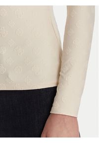 Guess Bluzka W6RP46 KA660 Écru Regular Fit. Materiał: syntetyk #3