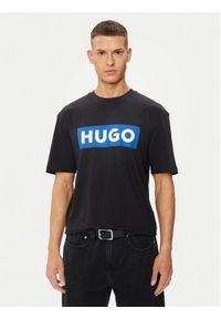 Hugo T-Shirt Nico 50522376 Czarny Regular Fit. Kolor: czarny. Materiał: bawełna
