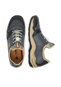Rieker Sneakersy L0538-14 Granatowy. Kolor: niebieski. Materiał: materiał, syntetyk #7