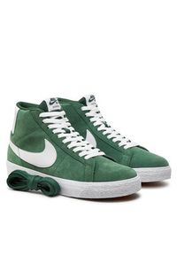 Nike Sneakersy Sb Zoom Blazer Mid FD0731 300 Zielony. Kolor: zielony. Materiał: skóra, zamsz. Model: Nike Zoom #3