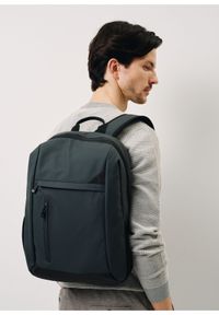 Ochnik - Szary jednokomorowy plecak męski. Kolor: szary. Materiał: nylon #2