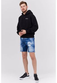DSQUARED2 Jeansowe szorty męskie, Rozmiar 46. Kolor: niebieski. Materiał: jeans. Styl: marine #4