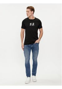 Calvin Klein Jeans T-Shirt Small Box Logo J30J325204 Czarny Regular Fit. Kolor: czarny. Materiał: bawełna #6