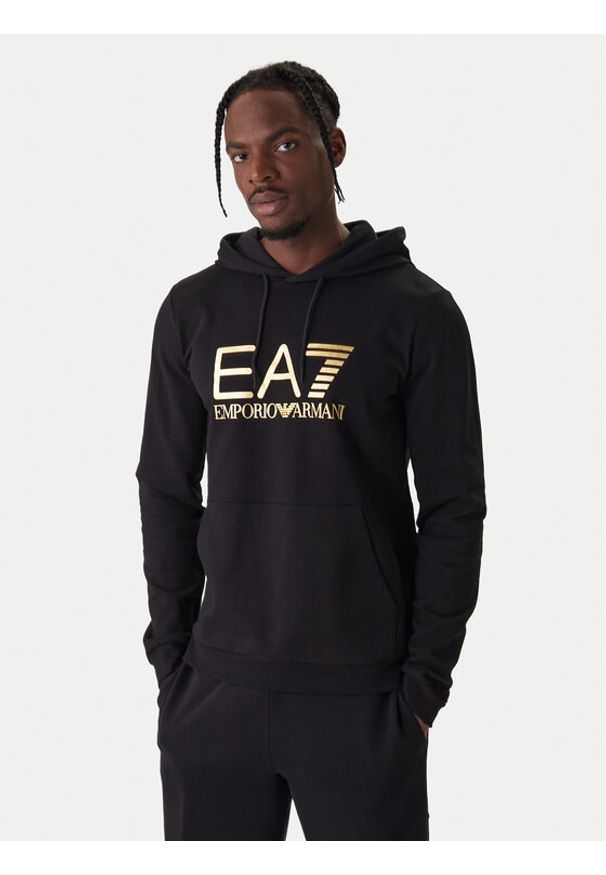EA7 Emporio Armani Bluza 7M001413 AF22266 MC004 Czarny Regular Fit. Kolor: czarny. Materiał: bawełna