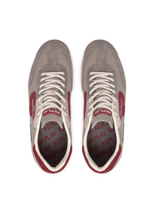 Replay - REPLAY Sneakersy GMSIB .000.C0004T Szary. Kolor: szary. Materiał: zamsz, skóra
