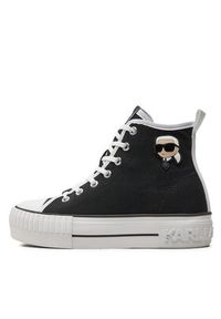 Karl Lagerfeld - KARL LAGERFELD Trampki KL60444 Czarny. Kolor: czarny. Materiał: materiał #6