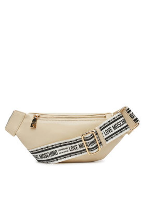 Love Moschino - LOVE MOSCHINO Saszetka nerka JC4223PP0MKF0110 Écru. Materiał: skóra