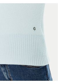 Guess Golf W2RR17 Z2YA0 Błękitny Slim Fit. Typ kołnierza: golf. Kolor: niebieski. Materiał: syntetyk