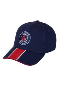 PARIS SAINT GERMAIN - Czapka z daszkiem męska Paris Saint Germain granatowa. Kolor: niebieski