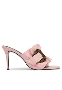 Versace Jeans Couture Klapki 78VA3S70 Różowy. Kolor: różowy. Materiał: skóra