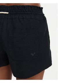 Roxy Szorty materiałowe Oceanside ARJNS03007 Czarny Regular Fit. Kolor: czarny. Materiał: wiskoza #4