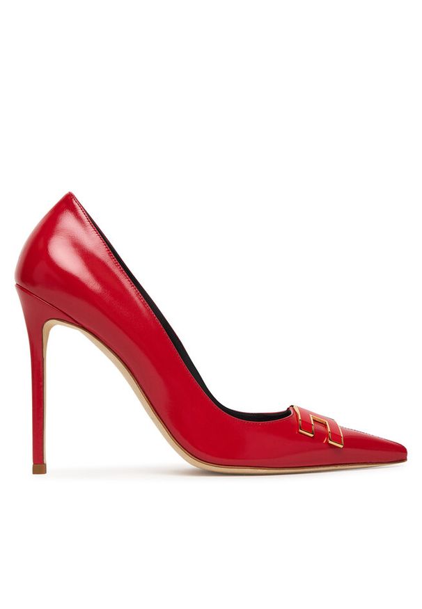 Szpilki Elisabetta Franchi. Kolor: czerwony. Obcas: na szpilce
