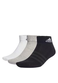 Adidas - Cushioned Sportswear Ankle Socks 6 Pairs. Kolor: szary, wielokolorowy, czarny, biały. Materiał: materiał