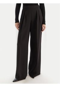 TwinSet - TWINSET Spodnie palazzo 252TT2401 Czarny Wide Leg. Kolor: czarny. Materiał: syntetyk