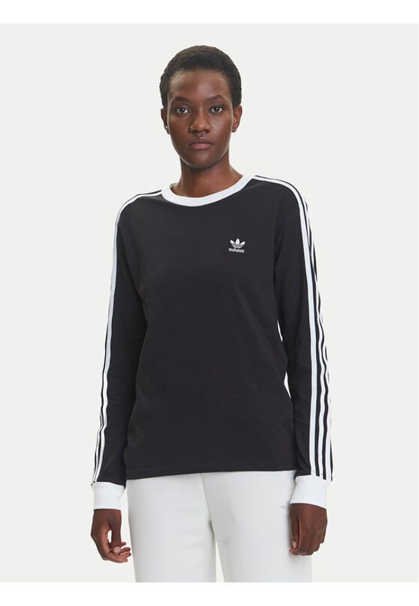 Adidas - adidas Bluzka adicolor 3-Stripes JC5774 Czarny Regular Fit. Kolor: czarny. Materiał: bawełna