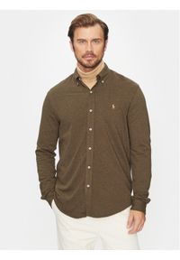 Polo Ralph Lauren Koszula 710654408111 Zielony Regular Fit. Typ kołnierza: polo. Kolor: zielony. Materiał: bawełna