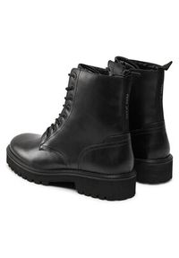 Pepe Jeans Trapery Durham Combat PMS50254 Czarny. Kolor: czarny. Materiał: skóra #5