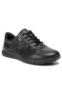 ecco - ECCO Sneakersy Irving GORE-TEX 51161401001 Czarny. Kolor: czarny. Materiał: skóra. Technologia: Gore-Tex #3
