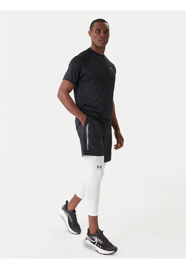 Under Armour Legginsy HeatGear® 1361588 Biały Slim Fit. Kolor: biały. Materiał: syntetyk