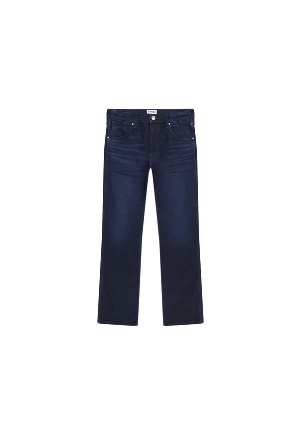 Wrangler - WRANGLER MĘSKIE SPODNIE JEANSOWE GREENSBORO DEEP BLUE BLACK 112355019 W15Q017421