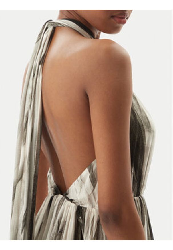 Elisabetta Franchi Sukienka letnia ABR4752E2 E84 Czarny Regular Fit. Kolor: czarny. Materiał: syntetyk. Sezon: lato