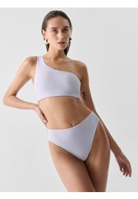 outhorn - Góra od bikini - fioletowa. Kolor: fioletowy. Materiał: skóra, tkanina, syntetyk, elastan, materiał, poliester. Wzór: gładki