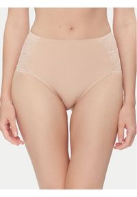 YSABEL MORA - Ysabel Mora Figi klasyczne z wysokim stanem 19191 Beżowy. Stan: podwyższony. Kolor: beżowy. Materiał: syntetyk #1