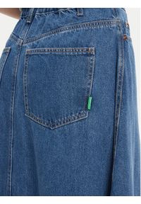 United Colors of Benetton - United Colors Of Benetton Spódnica jeansowa 43C8D004K Niebieski Regular Fit. Kolor: niebieski. Materiał: bawełna