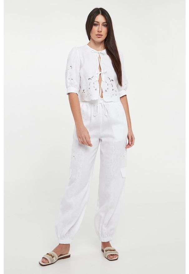 Twinset Milano - Koszula damska lniana TWINSET. Materiał: len