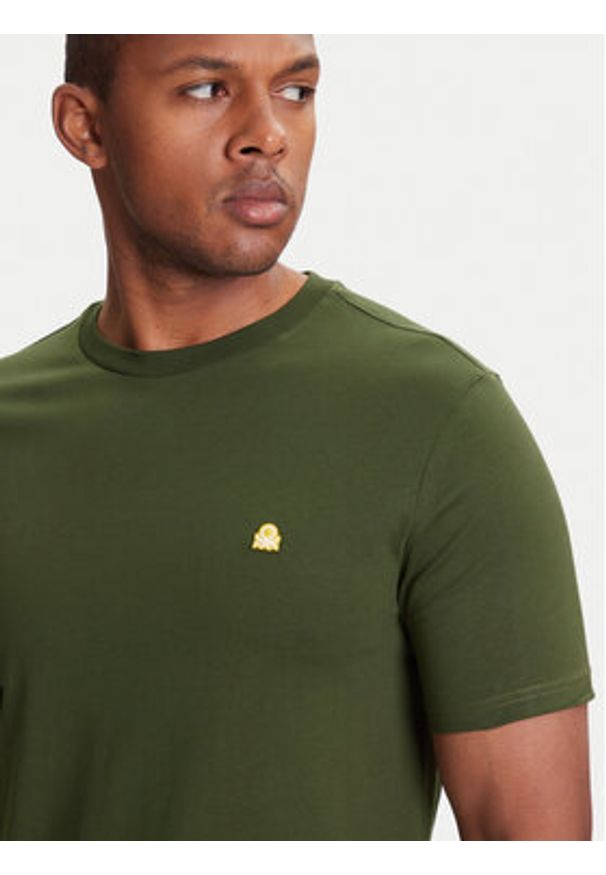 United Colors of Benetton - United Colors Of Benetton T-Shirt 3MI5J1AF7 Zielony Regular Fit. Kolor: zielony. Materiał: bawełna