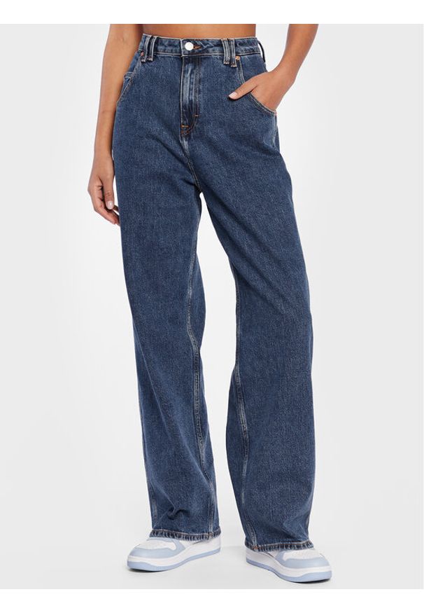 Tommy Jeans Jeansy Daisy DW0DW14783 Granatowy Baggy Fit. Kolor: niebieski